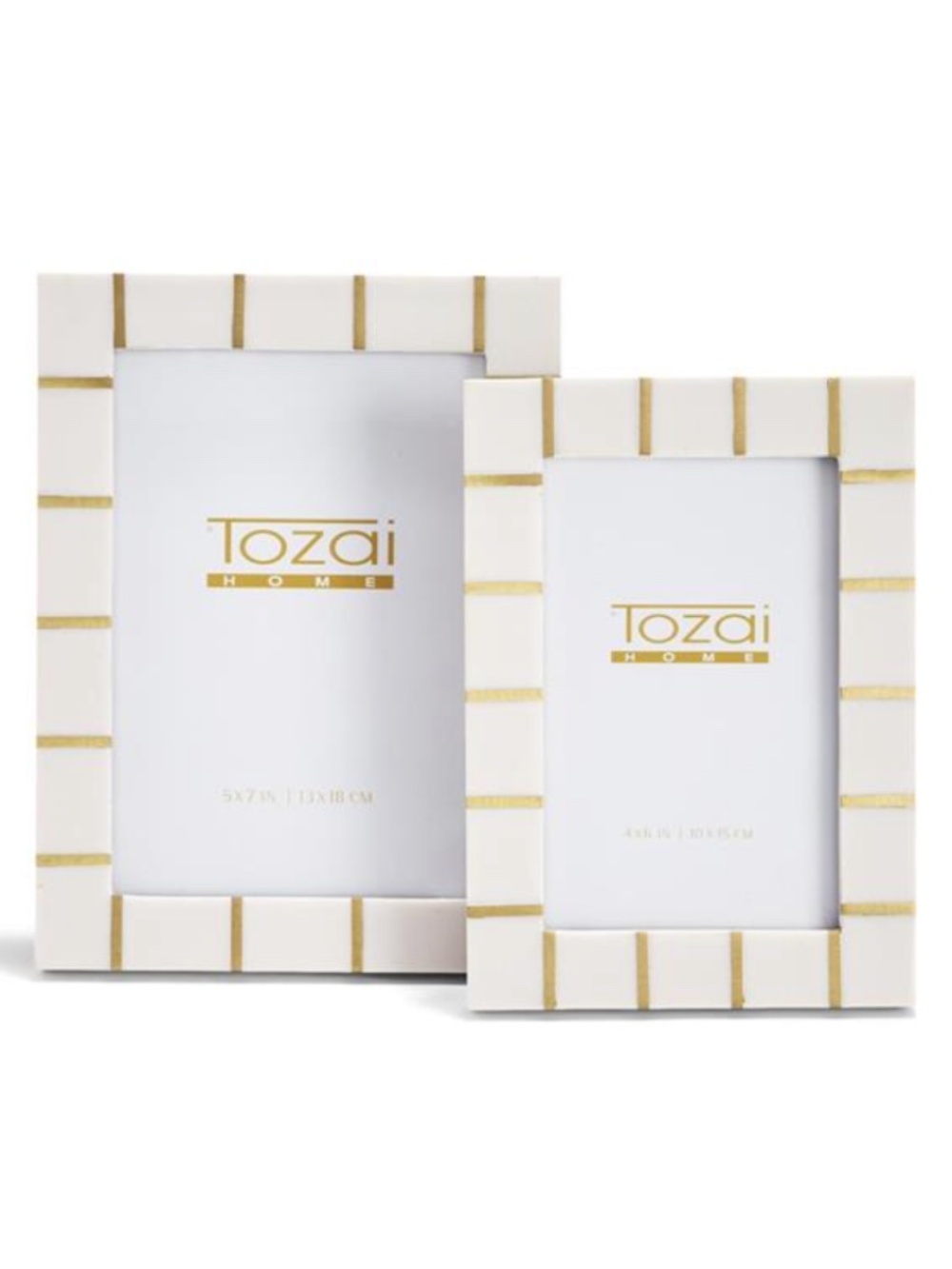 Lines S/2 Brass Lines Photo Frame